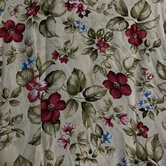 Talbots Maxi Dress Size 6 Floral Cream Vintage Cottagecore English Countryside - Picture 5 of 8